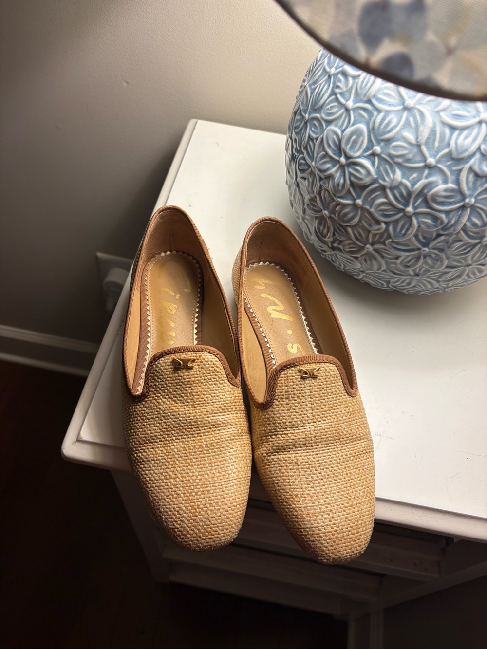 Sam Edelman Woven Tan Loafers